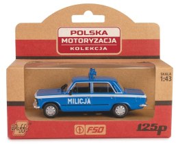 Pojazd PRL Fiat 125P Milicja Daffi