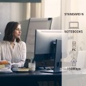 Bezprzewodowy mini adapter Wi-Fi | BT 4.0 USB | standard N Qoltec
