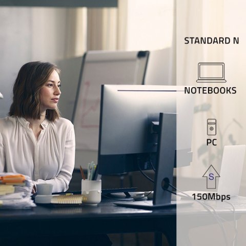 Bezprzewodowy mini adapter Wi-Fi | BT 4.0 USB | standard N Qoltec Bezprzewodowy mini adapter Wi-Fi | BT 4.0 USB | standard N Qoltec