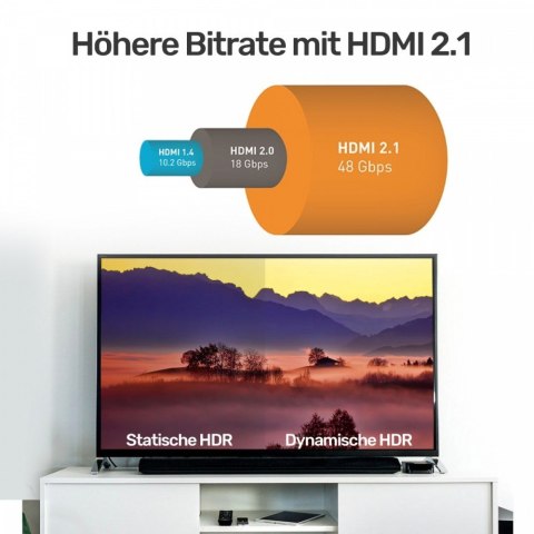 Kabel HDMI M/M 3m; v2.1; 8K; 120Hz; UHD; C139W Unitek Kabel HDMI M/M 3m; v2.1; 8K; 120Hz; UHD; C139W Unitek