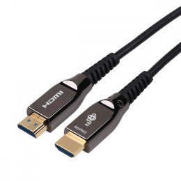 Kabel HDMI v2.0 hybrydowy optyczny światłowodowy 40m TB