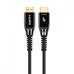 Kabel HDMI v2.0 hybrydowy optyczny światłowodowy 40m TB