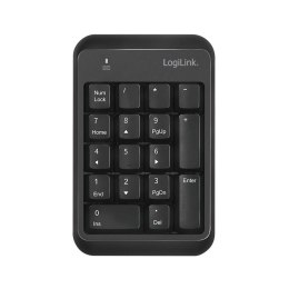 Klawiatura numeryczna Bluetooth v5.1 czarna LogiLink