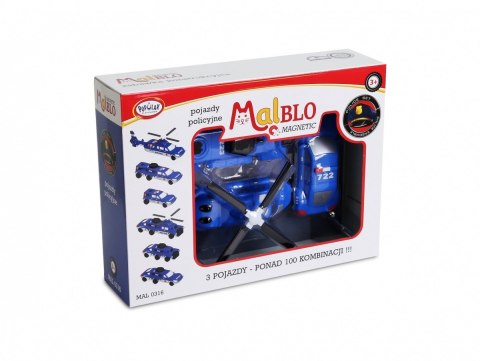 MalBlo Magnetyczne pojazdy policyjne MALIK MalBlo Magnetyczne pojazdy policyjne MALIK