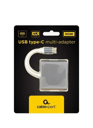 Multi-adapter USB-C- HDMI 4K, USB 3.0, PD Gembird