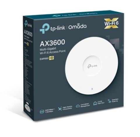 Punkt dostępowy EAP660 HD 2.5 Gb PoE WiFi 6 AX3600 TP-LINK