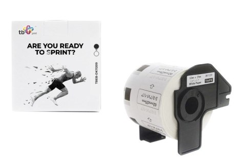 Etykiety TBEB-DK11209 Brother Czarny na Białym 62x29mm800szt TB Print Etykiety TBEB-DK11209 Brother Czarny na Białym 62x29mm800szt TB Print