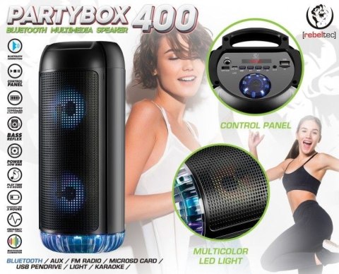 Głośnik Bluetooth PartyBox 400 Rebeltec Głośnik Bluetooth PartyBox 400 Rebeltec