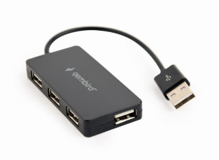 HUB 4 portowy USB czarny Gembird