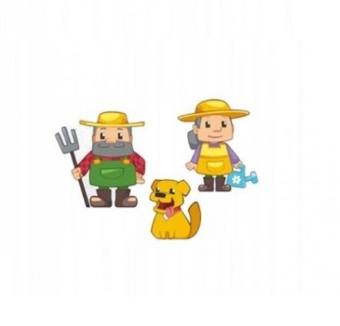 Klocki konstrukcyjne Mini Waffle - Rolnik Zestaw mały blister Marioinex Klocki konstrukcyjne Mini Waffle - Rolnik Zestaw mały blister Marioinex