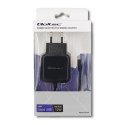 Ładowarka sieciowa 5V | 2.4A | 12W | Micro USB | Czarna Qoltec