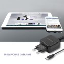 Ładowarka sieciowa 5V | 2.4A | 12W | USB typ C | Czarna Qoltec
