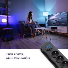 Listwa antyprzepięciowa | 6 gniazd | 5m Qoltec