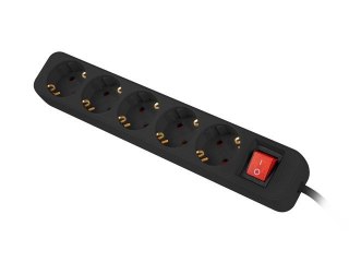 Listwa przedłużacz 1,5m 5x230 V PS1-05F-0150-BK Lanberg
