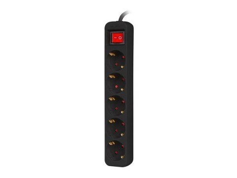 Listwa przedłużacz 3m 5x230 c PS1-05F-0300-BK Lanberg
