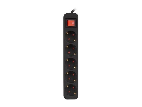 Listwa przedłużacz 3m 5x230 c PS1-05F-0300-BK Lanberg