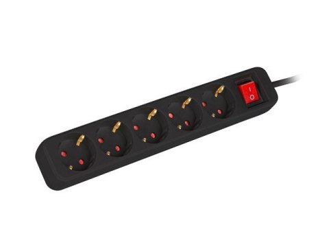 Listwa przedłużacz 3m 5x230 c PS1-05F-0300-BK Lanberg