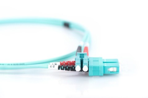 Patchcord światłowodowy FO LC-SC MM 50/125 OM3 duplex LSOH 1m Digitus