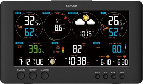 Profesjonalna stacja METEO WiFi SWS 12500 wys. LCD 21,4cm Kolor Sencor Profesjonalna stacja METEO WiFi SWS 12500 wys. LCD 21,4cm Kolor Sencor