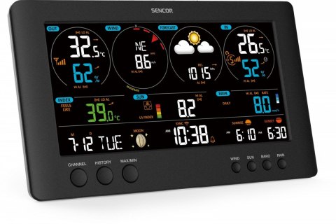 Profesjonalna stacja METEO WiFi SWS 12500 wys. LCD 21,4cm Kolor Sencor Profesjonalna stacja METEO WiFi SWS 12500 wys. LCD 21,4cm Kolor Sencor