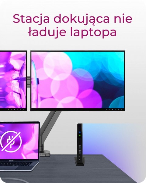 Stacja dokująca IB-DK2251AC do Notebooka DisplayLink, 2 x HDMI IcyBox Stacja dokująca IB-DK2251AC do Notebooka DisplayLink, 2 x HDMI IcyBox