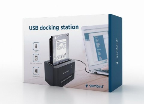 Stacja dokująca SSD SATA 2.5 cala+3.5 cala USB 2.0 Gembird