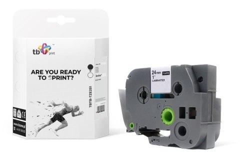 Taśma TBTB-TZE251 Brother Czarny na Białym 24x8mm 1szt. TB Print Taśma TBTB-TZE251 Brother Czarny na Białym 24x8mm 1szt. TB Print