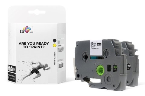 Taśma TBTB-TZE631 Brother Czarny na Żółtym 12x8mm 2 szt. TB Print Taśma TBTB-TZE631 Brother Czarny na Żółtym 12x8mm 2 szt. TB Print
