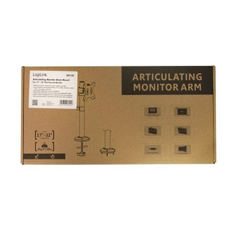 Uchwyt na monitor 17-32 cale Stalowy LogiLink Uchwyt na monitor 17-32 cale Stalowy LogiLink