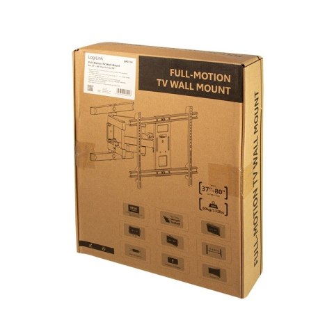 Uchwyt ścienny LCD/LED VESA 37-80 cali Max. 60kg LogiLink Uchwyt ścienny LCD/LED VESA 37-80 cali Max. 60kg LogiLink