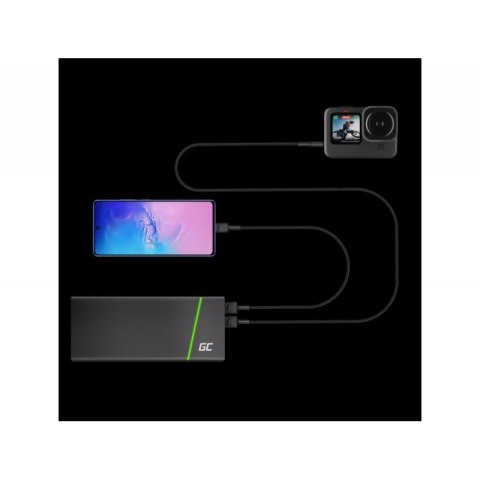 Kabel GC PowerStream USB - USB-C 120 cm, QC 3.0 Green Cell Kabel GC PowerStream USB - USB-C 120 cm, QC 3.0 Green Cell