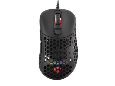 Mysz Xenon 800 lekka 16000 DPI podświetlenie RGB dla graczy lekka Czarna Genesis