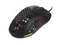 Mysz Xenon 800 lekka 16000 DPI podświetlenie RGB dla graczy lekka Czarna Genesis