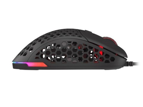 Mysz Xenon 800 lekka 16000 DPI podświetlenie RGB dla graczy lekka Czarna Genesis