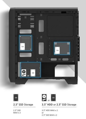 Obudowa S2 ATX Mid Tower PC Case 120mm fan Zalman Obudowa S2 ATX Mid Tower PC Case 120mm fan Zalman