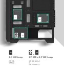Obudowa S2 TG ATX Mid Tower PC Case TG fan x3 Zalman