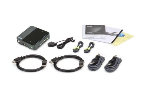Przełącznik KVM 2-Port USB 4K DP/Audio ATEN