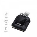 Przełącznik KVM z 2 portami USB 4K HDMI ze zdalnym selektorem portów ATEN