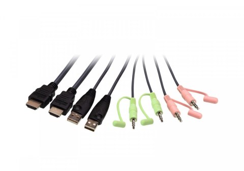 Przełącznik KVM z 2 portami USB 4K HDMI ze zdalnym selektorem portów ATEN Przełącznik KVM z 2 portami USB 4K HDMI ze zdalnym selektorem portów ATEN