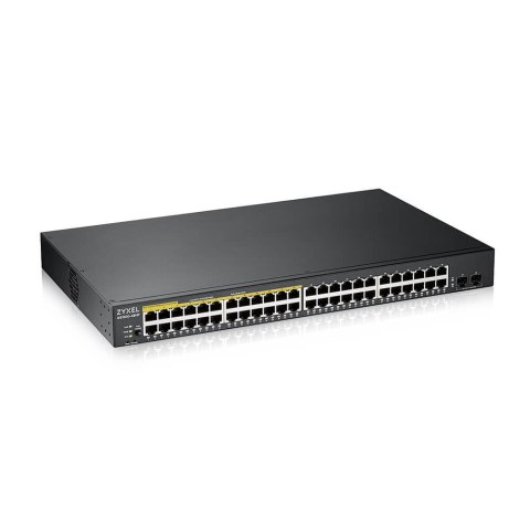Przełącznik zarządzalny GS1900-48HP v2, 48-port GbE L2 Smart Switch 170W rack GS1900-48HPv2 Zyxel