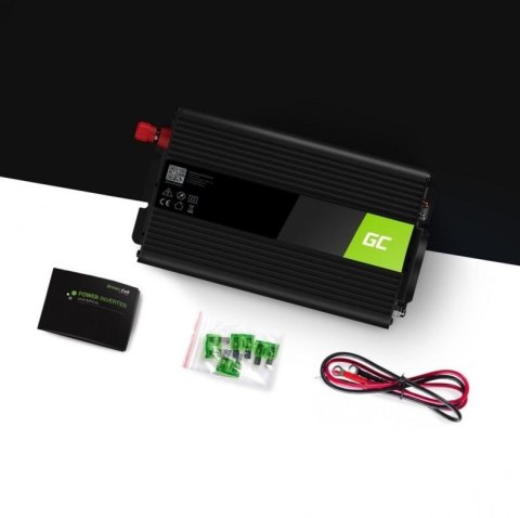 Przetwornica Napięcia Inwerter 12V na 230V 1000W/2000W Modyfikowana sinusoida Green Cell Przetwornica Napięcia Inwerter 12V na 230V 1000W/2000W Modyfikowana sinusoida Green Cell