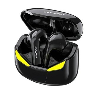 Słuchawki Bluetooth 5.0 T35 TWS + Stacja dokująca -Dla Graczy- czarne AWEI