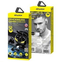 Słuchawki Bluetooth 5.0 T35 TWS + Stacja dokująca -Dla Graczy- czarne AWEI
