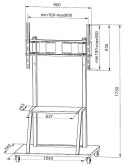 Stojak LCD 55-100 cali 150 kg Techly