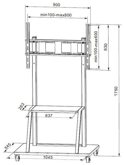 Stojak LCD 55-100 cali 150 kg Techly Stojak LCD 55-100 cali 150 kg Techly