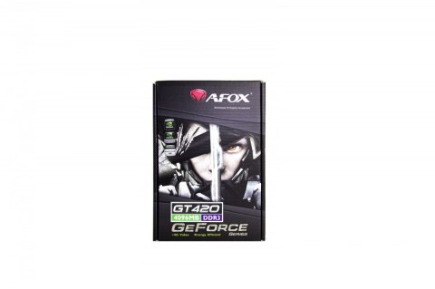 Karta graficzna Geforce GT420 4GB DDR3 128BIT DVI HDMI VGA LP Single Fan AFOX Karta graficzna Geforce GT420 4GB DDR3 128BIT DVI HDMI VGA LP Single Fan AFOX