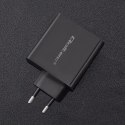 Ładowarka sieciowa | 63W | 5-20V | 1.5-3A | USB typ C PD | USB QC 3.0 | Czarna Qoltec