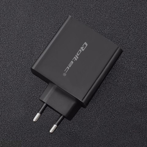 Ładowarka sieciowa | 63W | 5-20V | 1.5-3A | USB typ C PD | USB QC 3.0 | Czarna Qoltec Ładowarka sieciowa | 63W | 5-20V | 1.5-3A | USB typ C PD | USB QC 3.0 | Czarna Qoltec