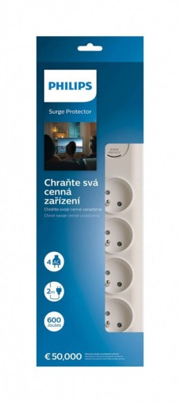 Listwa przepięciowa SPN7040WA/60 Philips