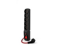 Listwa zasilająca F5 Power 5m 16A (5 gniazd) czarna Acar